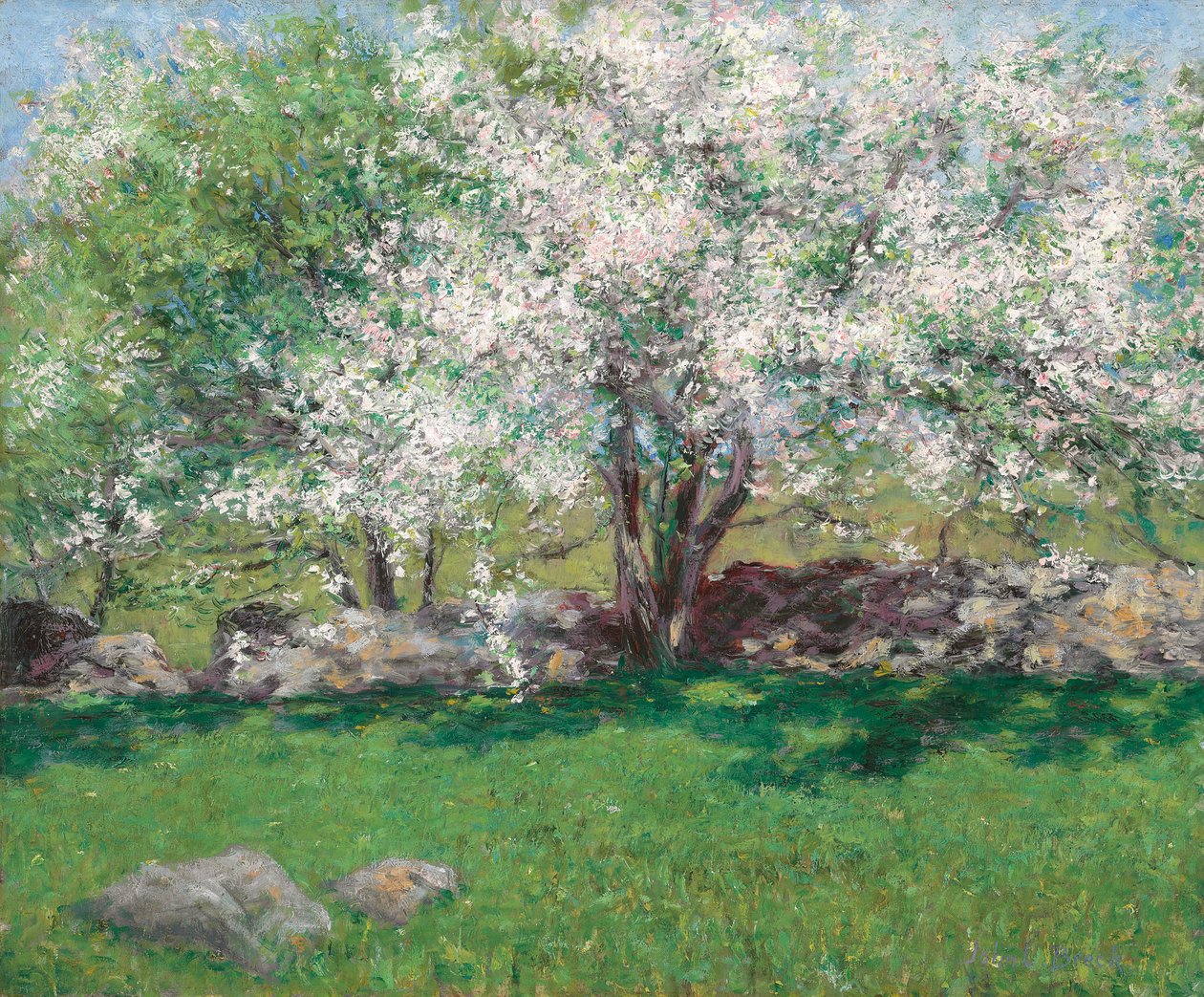 Äppelträd, ca 1889 av John Leslie Breck