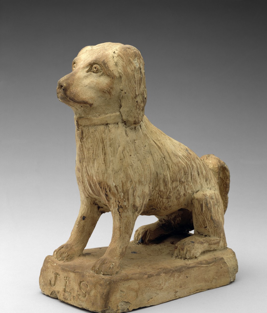 Spaniel, c. 1870-1880 (stengods) av John Lewis Stone