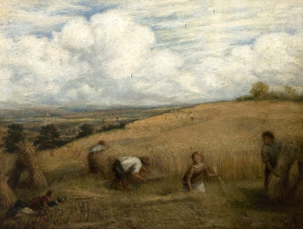 Skörd, 1857 av John Linnell