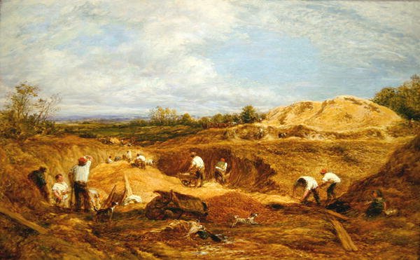 Kensington Gravel Pits (olja på duk) av John Linnell