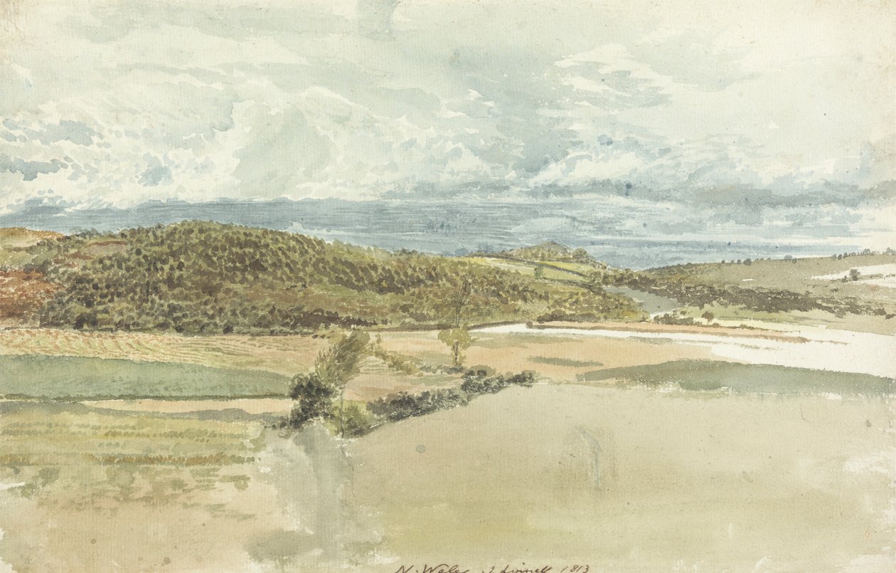 Landskap i norra Wales av John Linnell