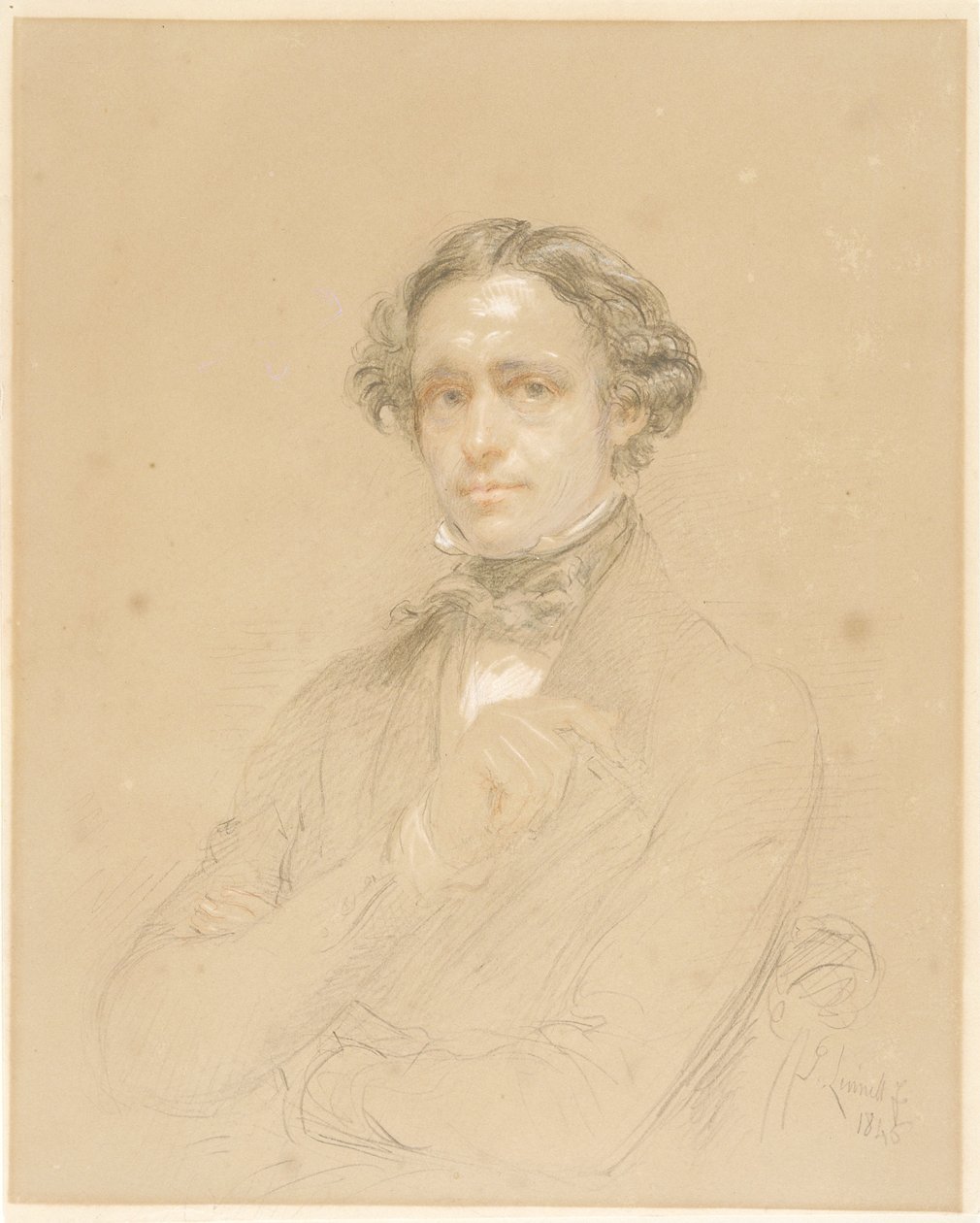 Porträtt av en herre av John Linnell