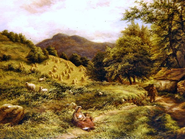 Redhill, Surrey (olja på duk) av John Linnell