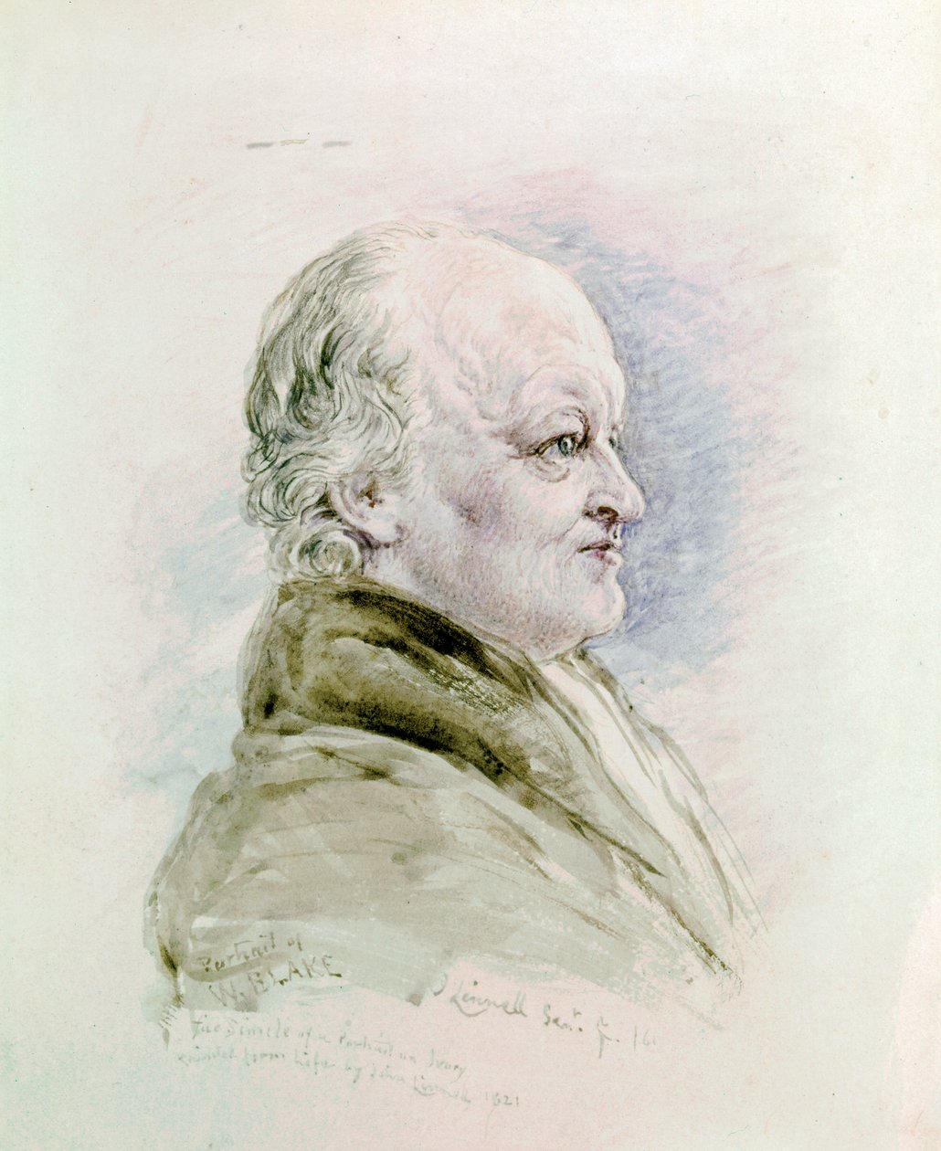 William BLAKE, porträtt av John Linnell