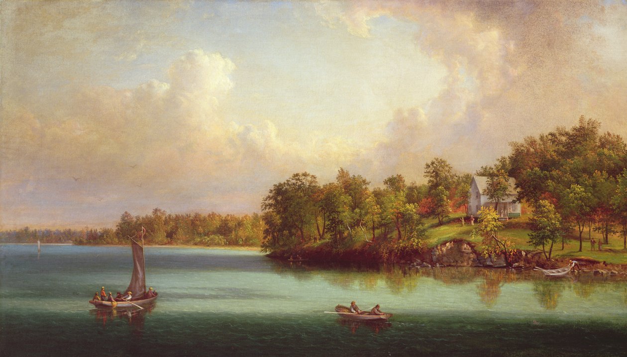 Sommardag på sjön, c.1880 av John Linton Chapman