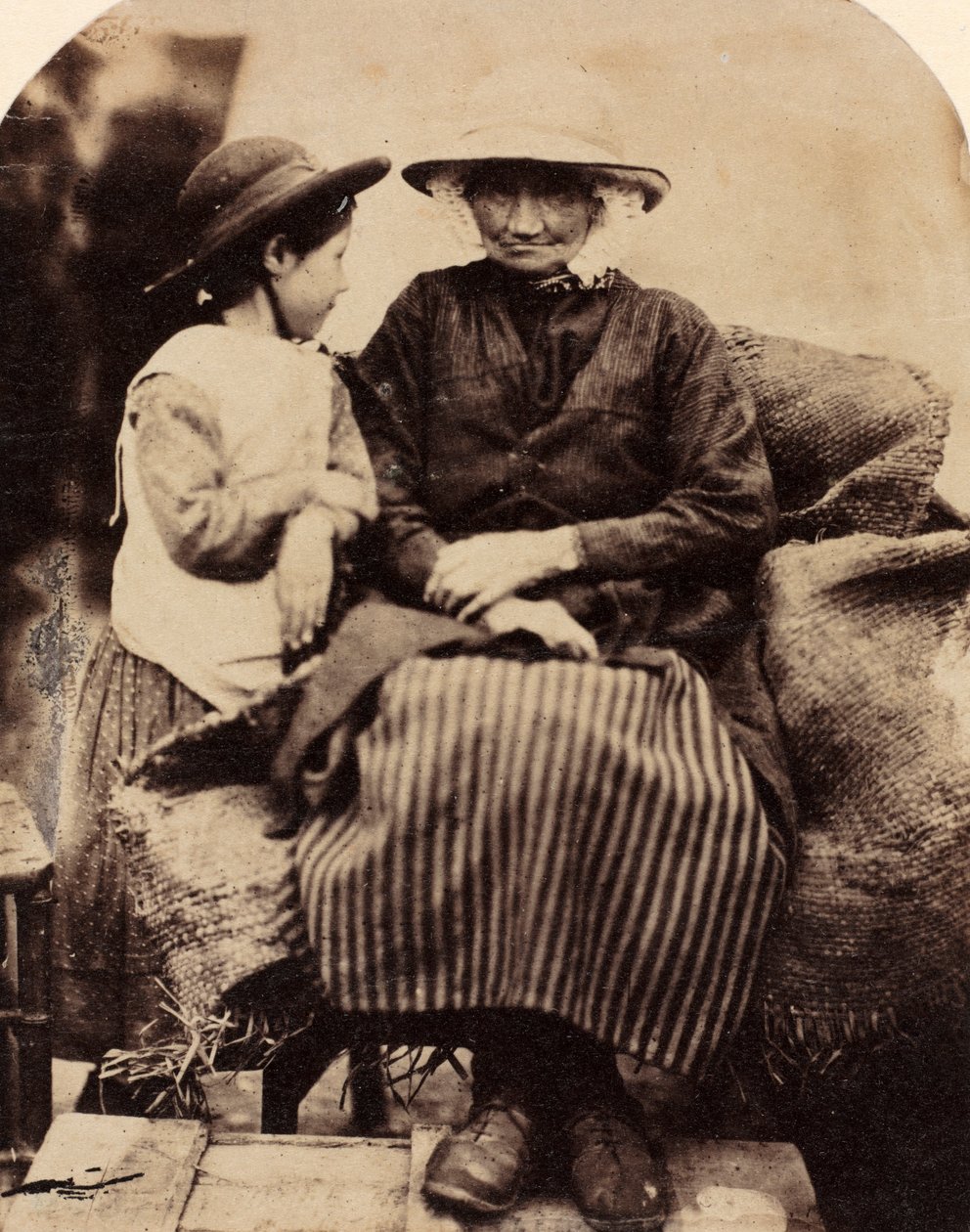 Tjänare i Rhagatt, Corwen, North Wales, ca. 1860. av John Lloyd