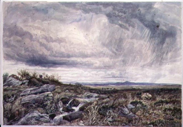 Regnigt väder, Bettws-y-Coed av John Lloyd Bond