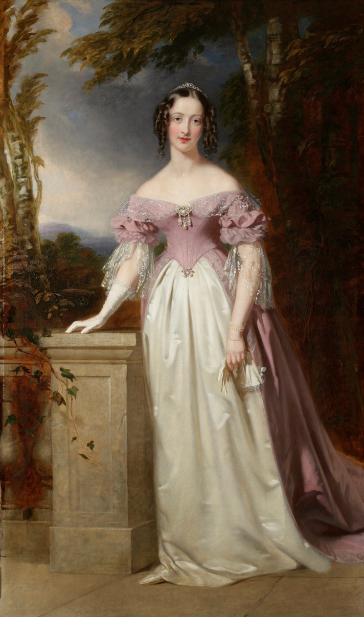 Porträtt av Blanche Georgiana Howard, grevinna av Burlington av John Lucas