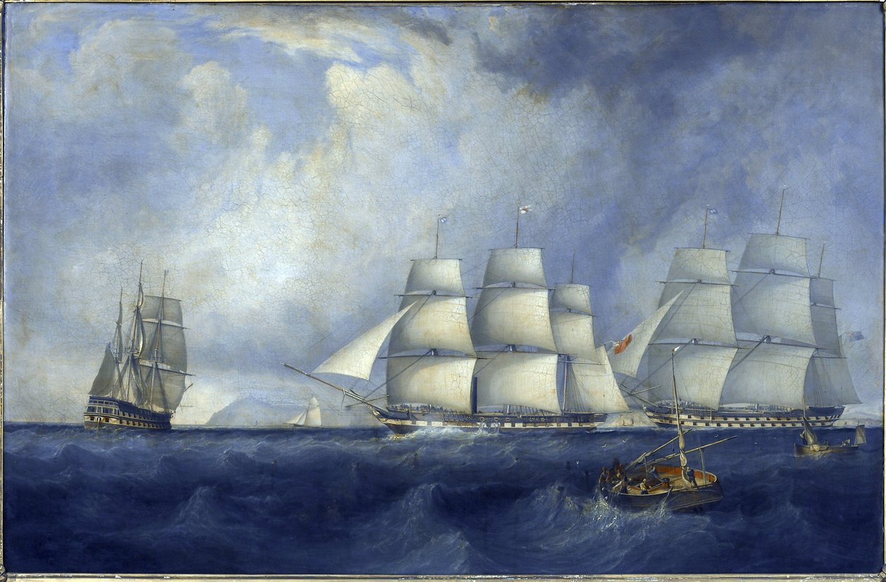 Hjälpfartyget Vernon utanför Isle of Wight i England den 21 september av John Lynn