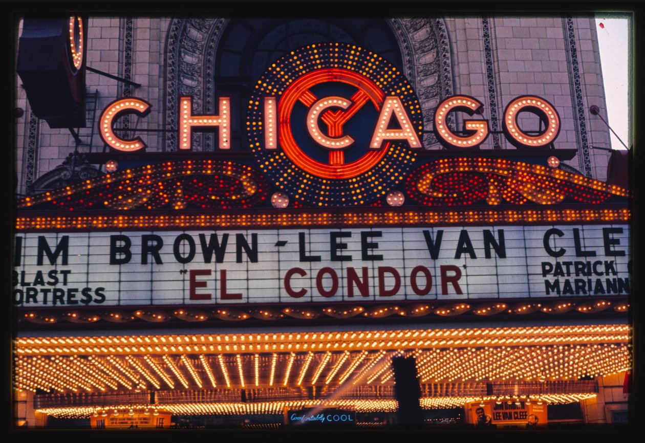 Chicago Theater Neon Marquee, Chicago, Illinois, USA av John Margolies