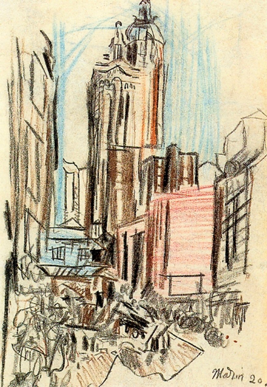 New York, en skiss av John Marin