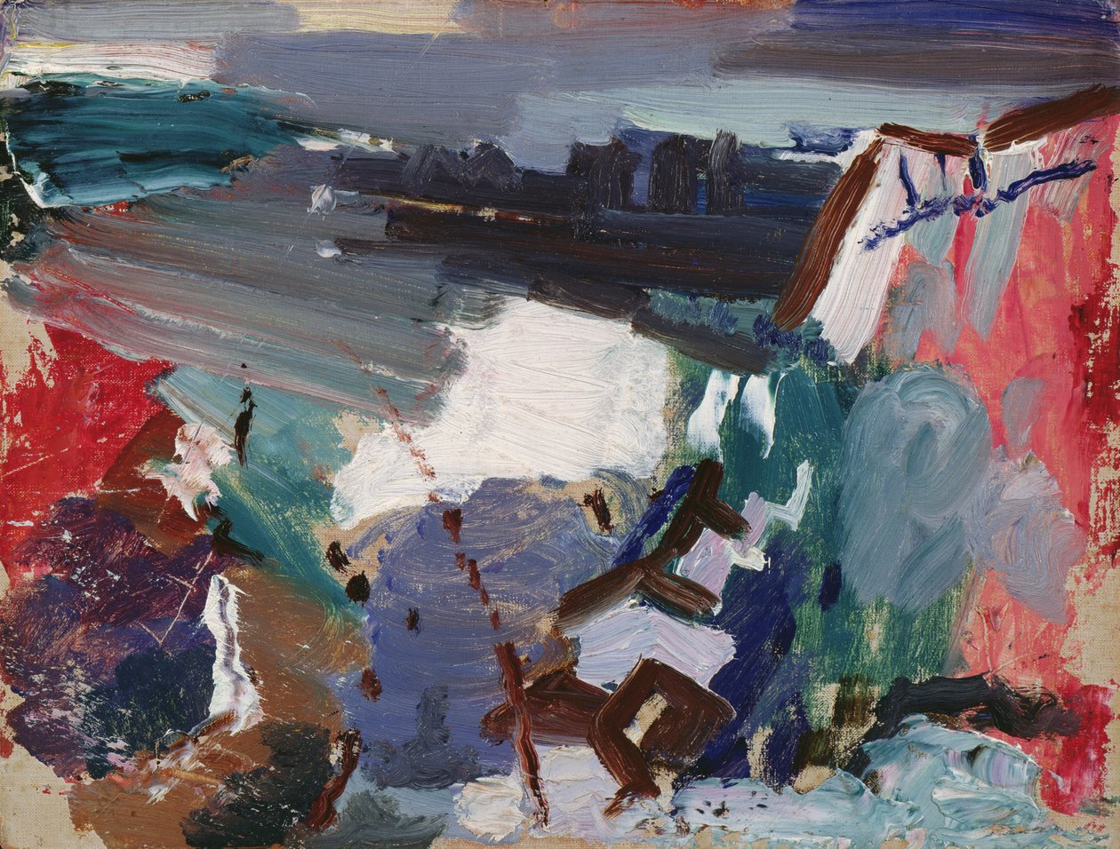 No. 5, Weehawken Series, ca 1910 (olja på duk) av John Marin