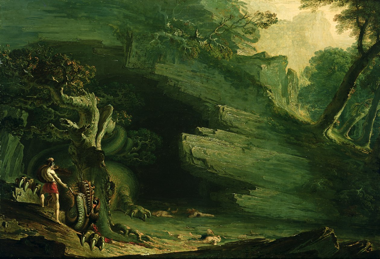 Cadmus och draken av John Martin