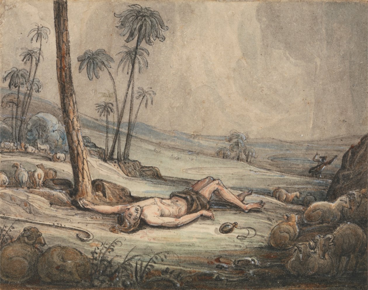 Kain och Abel av John Martin