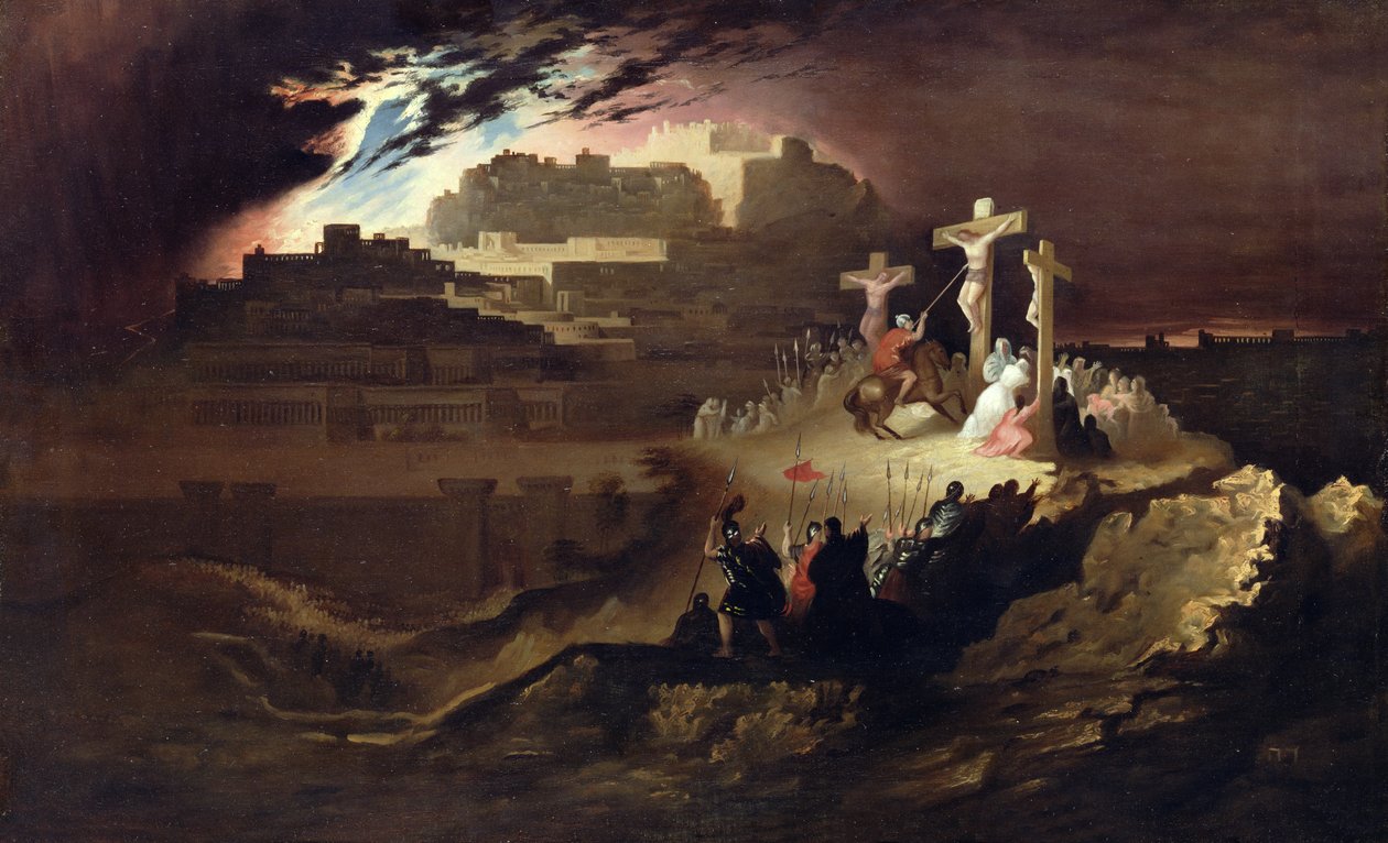 Golgata, ca 1830-40 (olja på duk) av John Martin