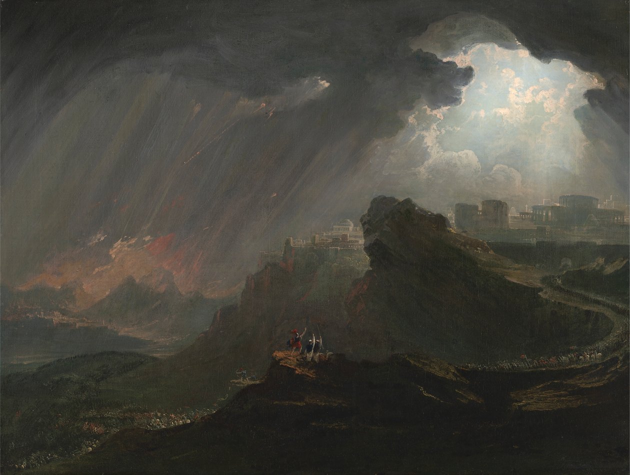 Joshua befaller solen att stå still av John Martin