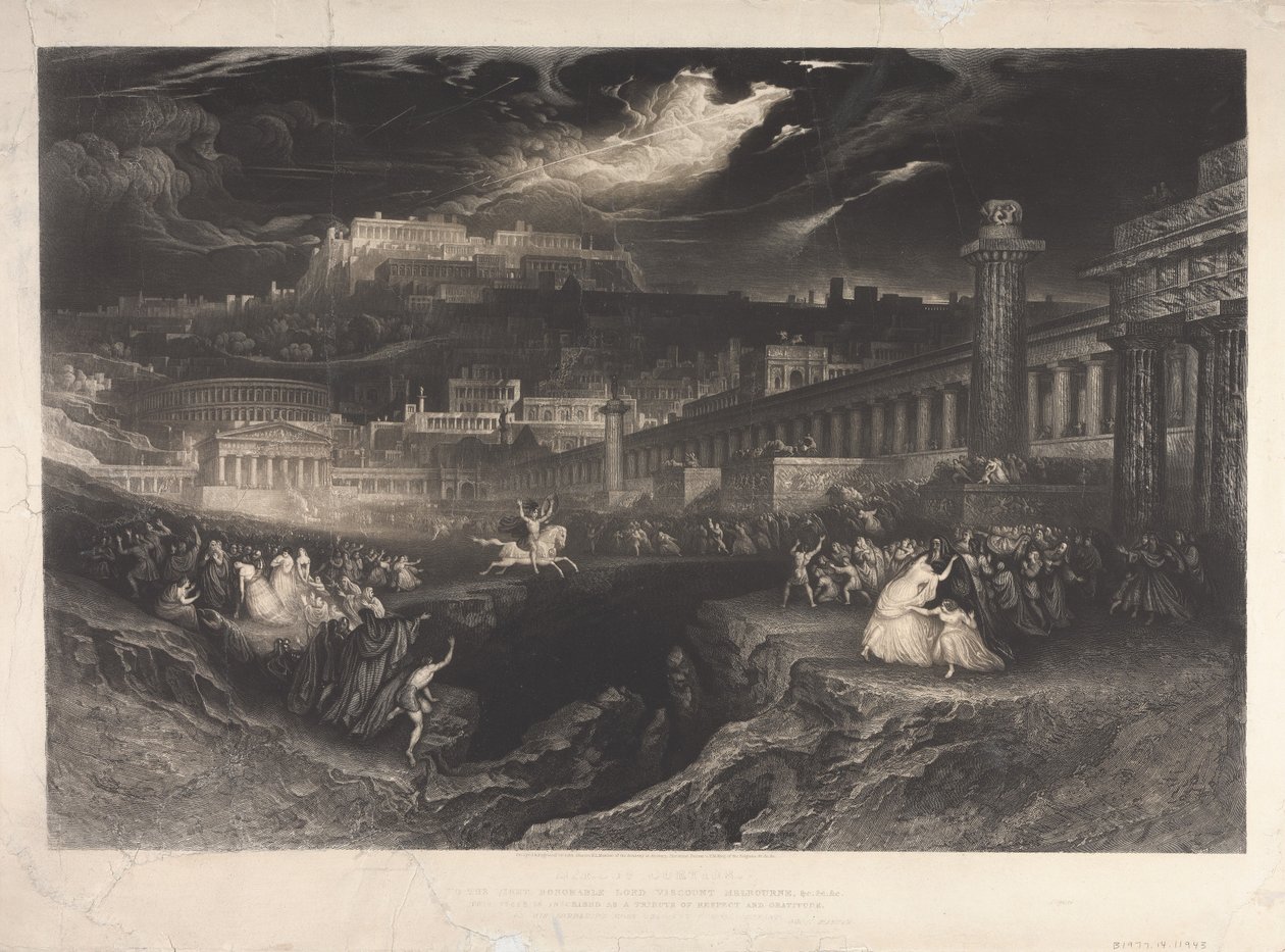 Marcus Curtius av John Martin