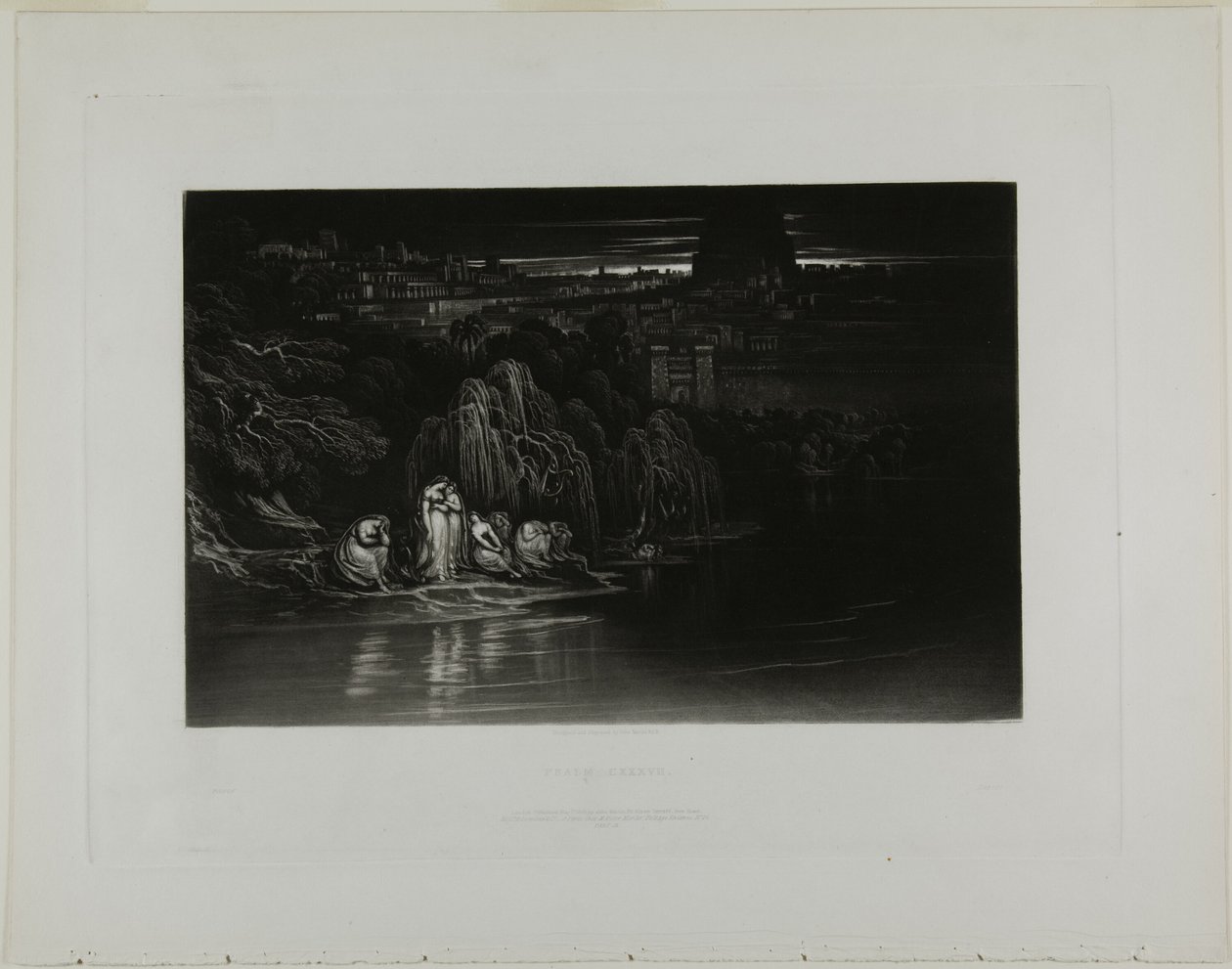 Psalm CXXXVII, från Illustrationer av Bibeln av John Martin