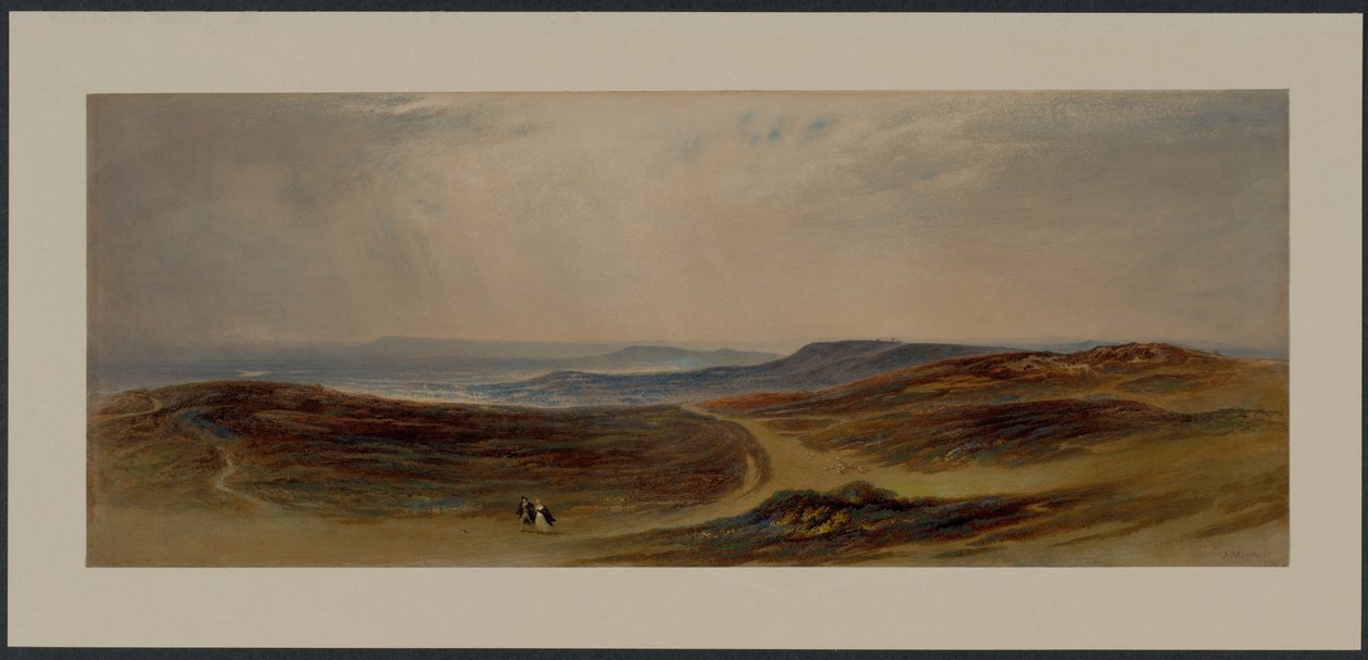 The Valley of the Tyne, mitt hemland nära Henshaw, 1842. av John Martin