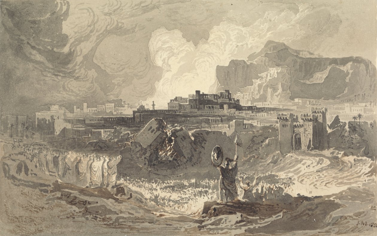 Jerikos murar av John Martin