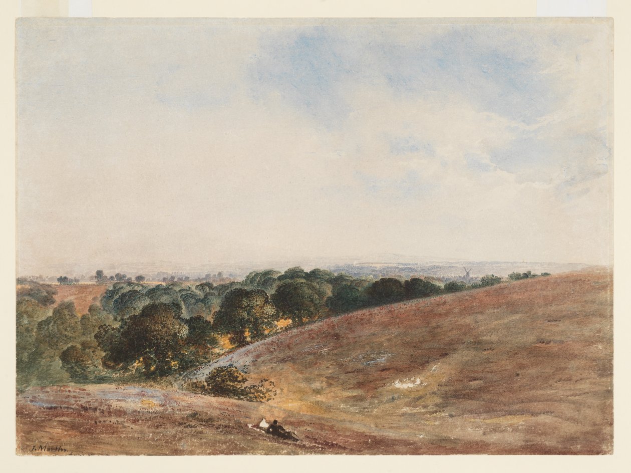 Utsikt över South Downs av John Martin