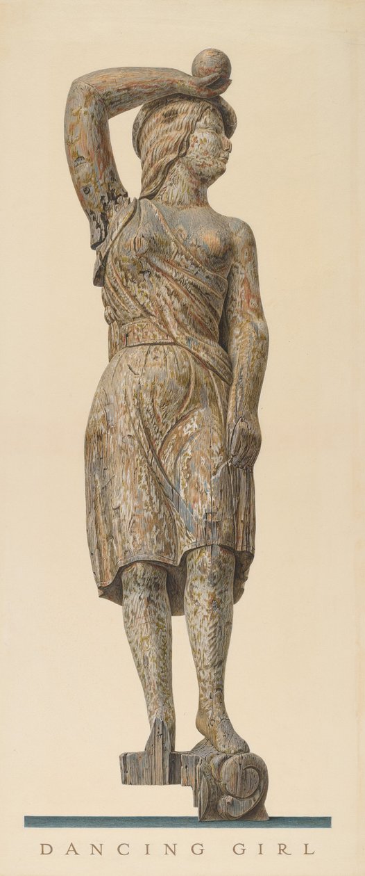 Cirkusvagnsfigur: "Dancing Girl" av John Matulis