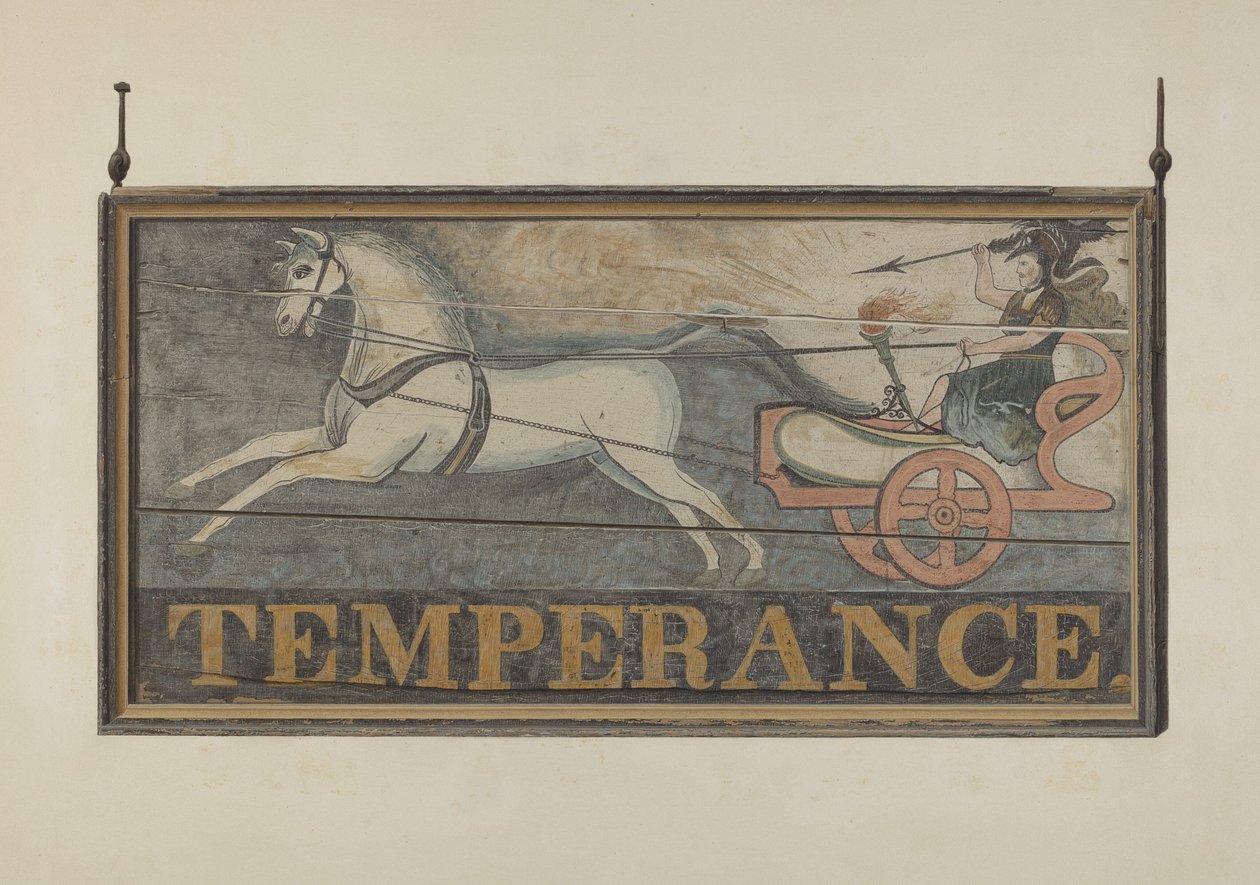 Krogskylt: Temperance, ca. 1940. av John Matulis