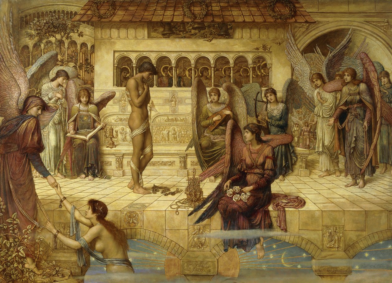 Vallarna i Guds hus av John Melhuish Strudwick