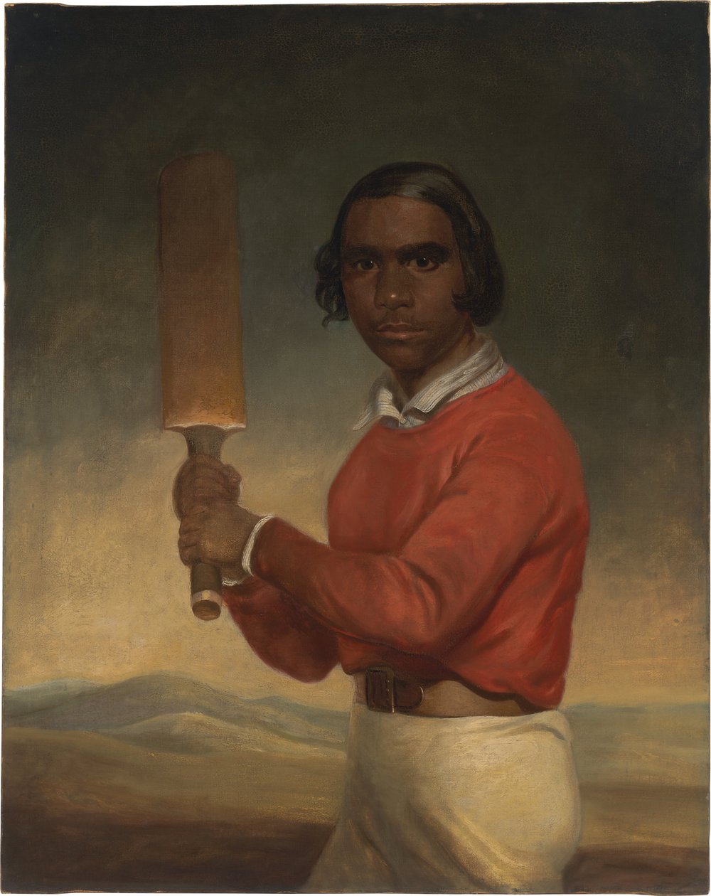 Porträtt av Nannultera, en ung cricketspelare från Poonindie
Alternativ titel(s):  

Infödd i södra Australien, elev vid missionsinstitutet i Poonindie av John Michael Crossland