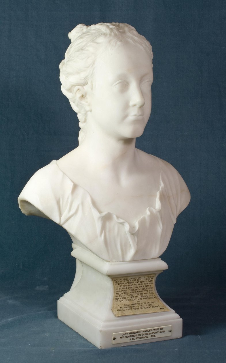 Byst av Margaret Cavendish, senare hertiginna av Portland, ca 1723 (marmor) av John Michael Rysbrack