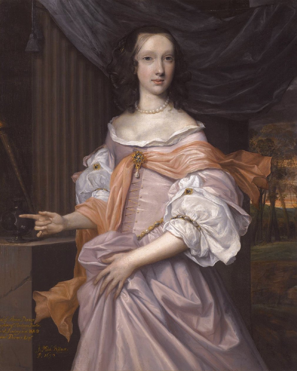 Catherine Dormer, dotter till Montagu Bertie, 2:e earl av Lindsey, av John Michael Wright av John Michael Wright
