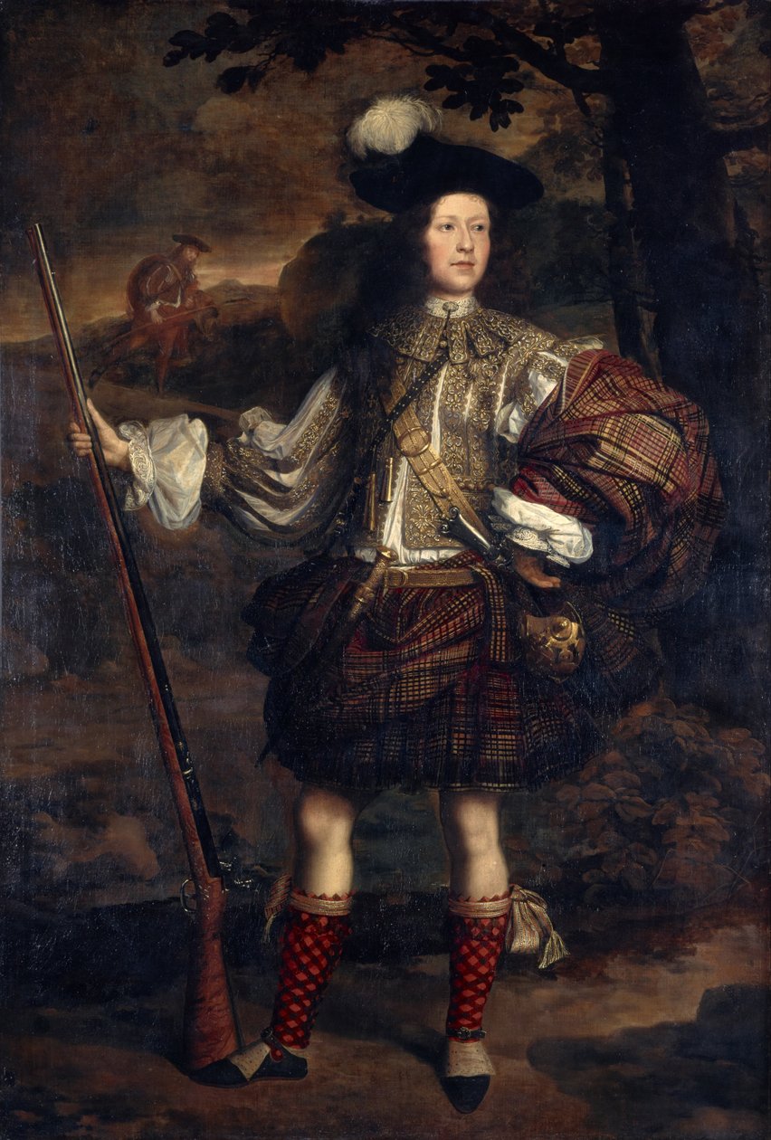 Lord Mungo Murray [Am Morair Mungo Moireach], 1668 - 1700. Son till 1:e markisen av Atholl av John Michael Wright