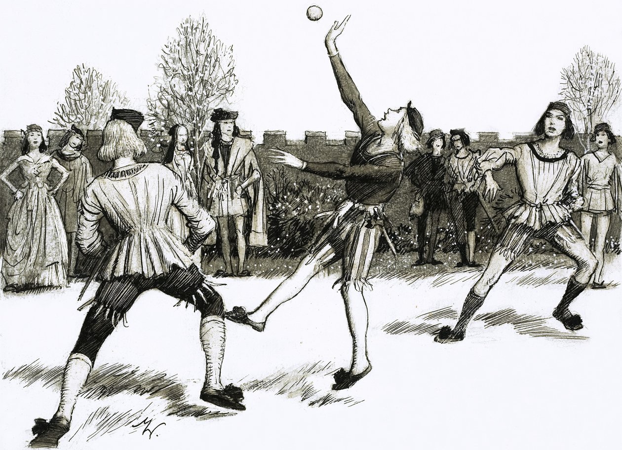 Jeu de Paume, en typ av handboll av John Millar Watt