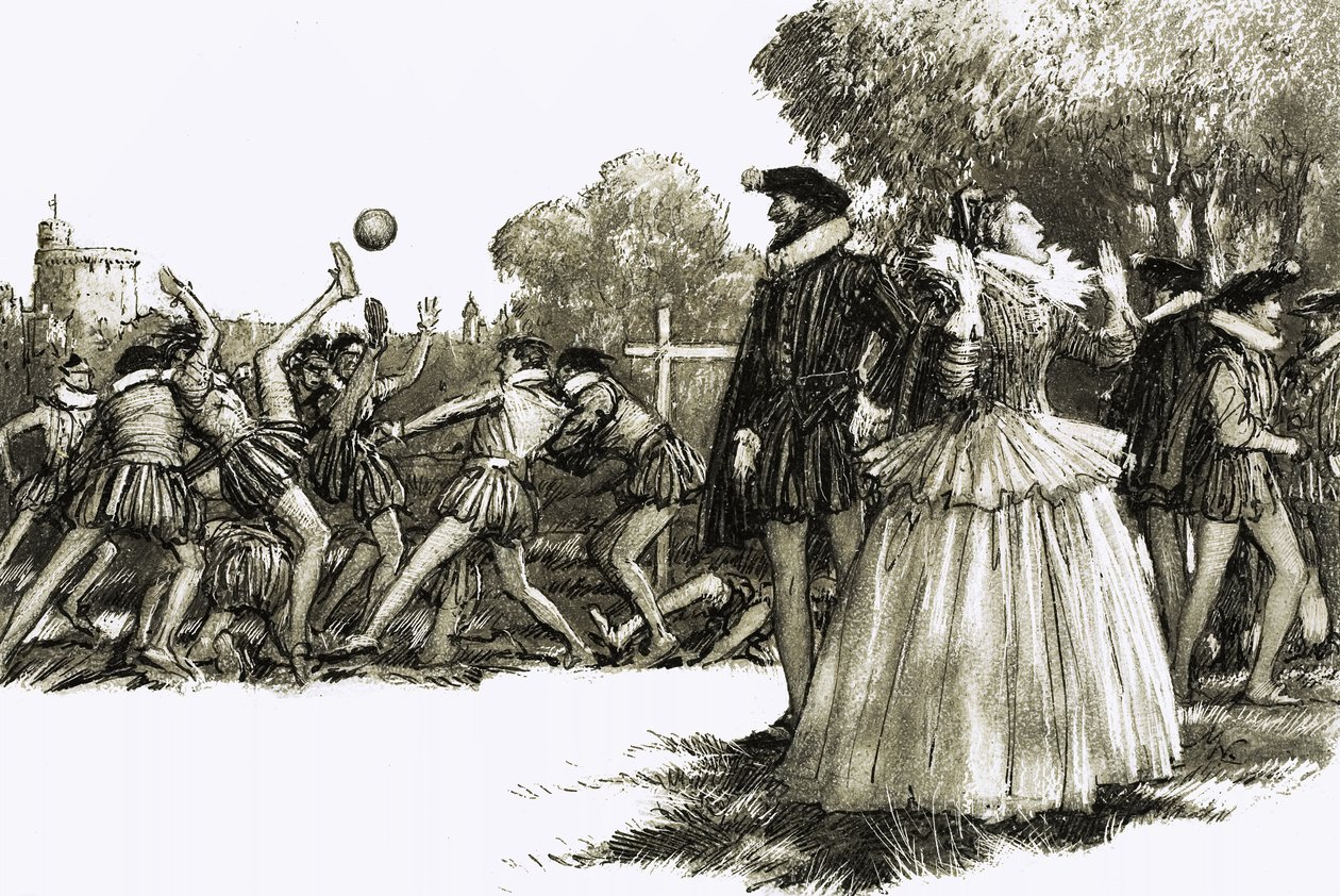 Drottning Elizabeth I var förskräckt över den brutala sporten av John Millar Watt
