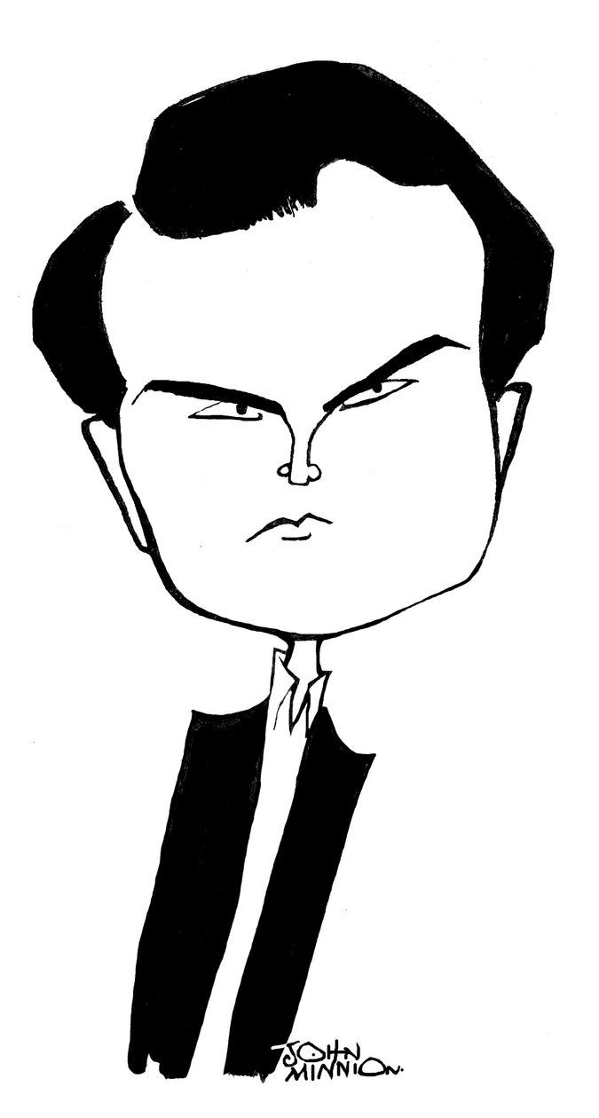 Jimmy Carr - karikatyr av John Minnion av John Minnion