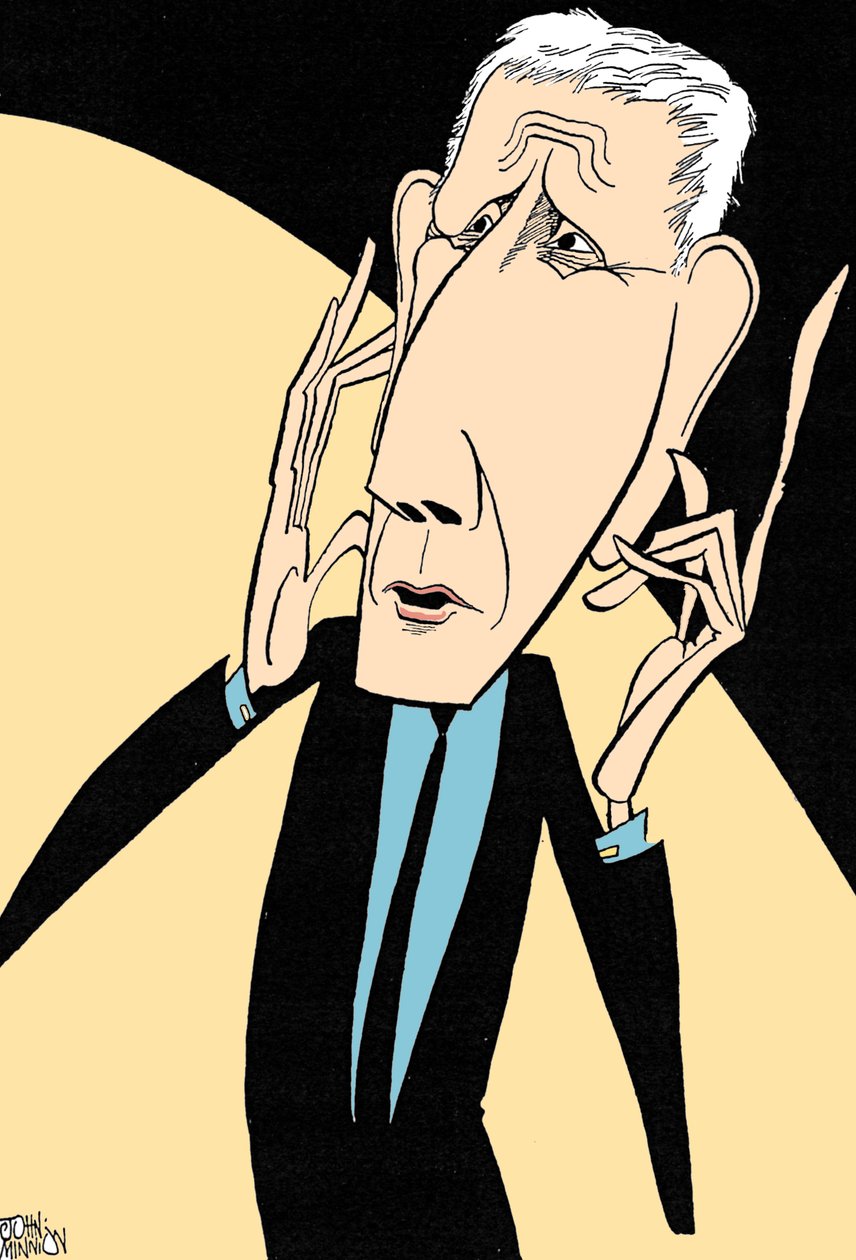 Jonathan Miller, karikatyr av John Minnion av John Minnion