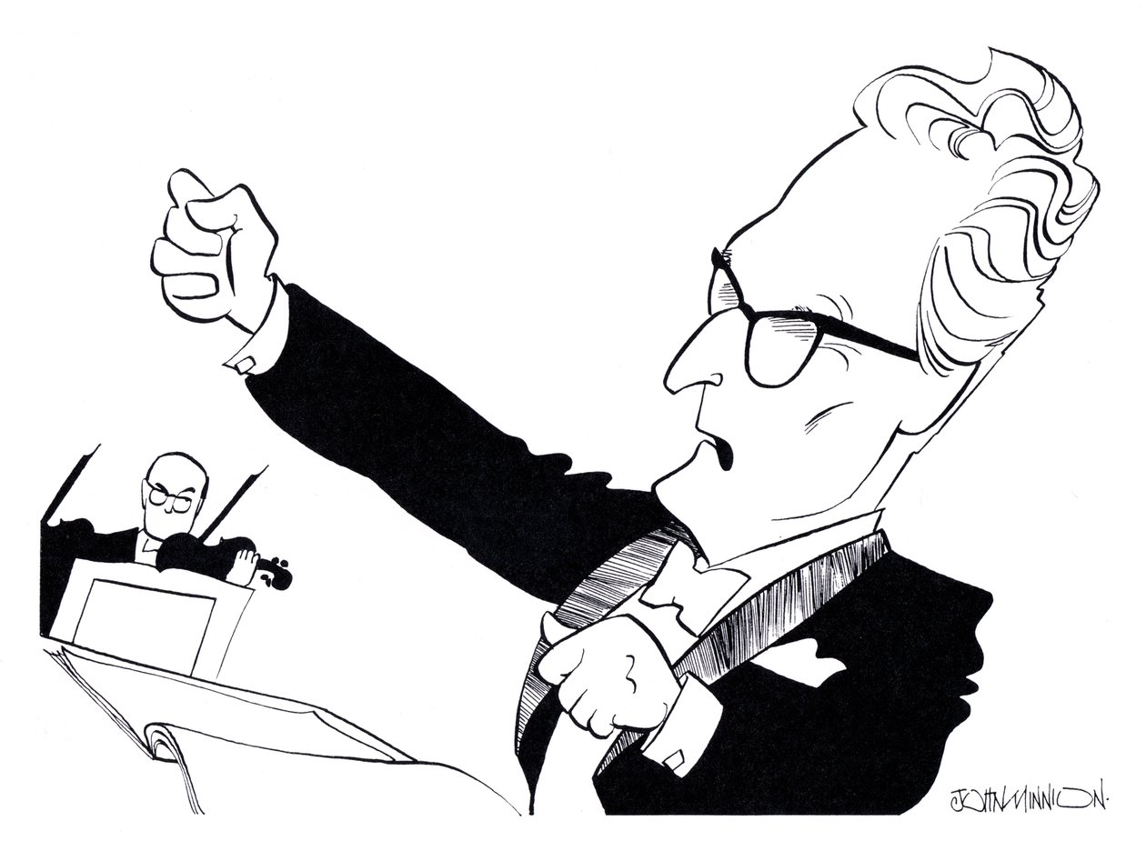 Otto Klemperer - karikatyrer av John Minnion