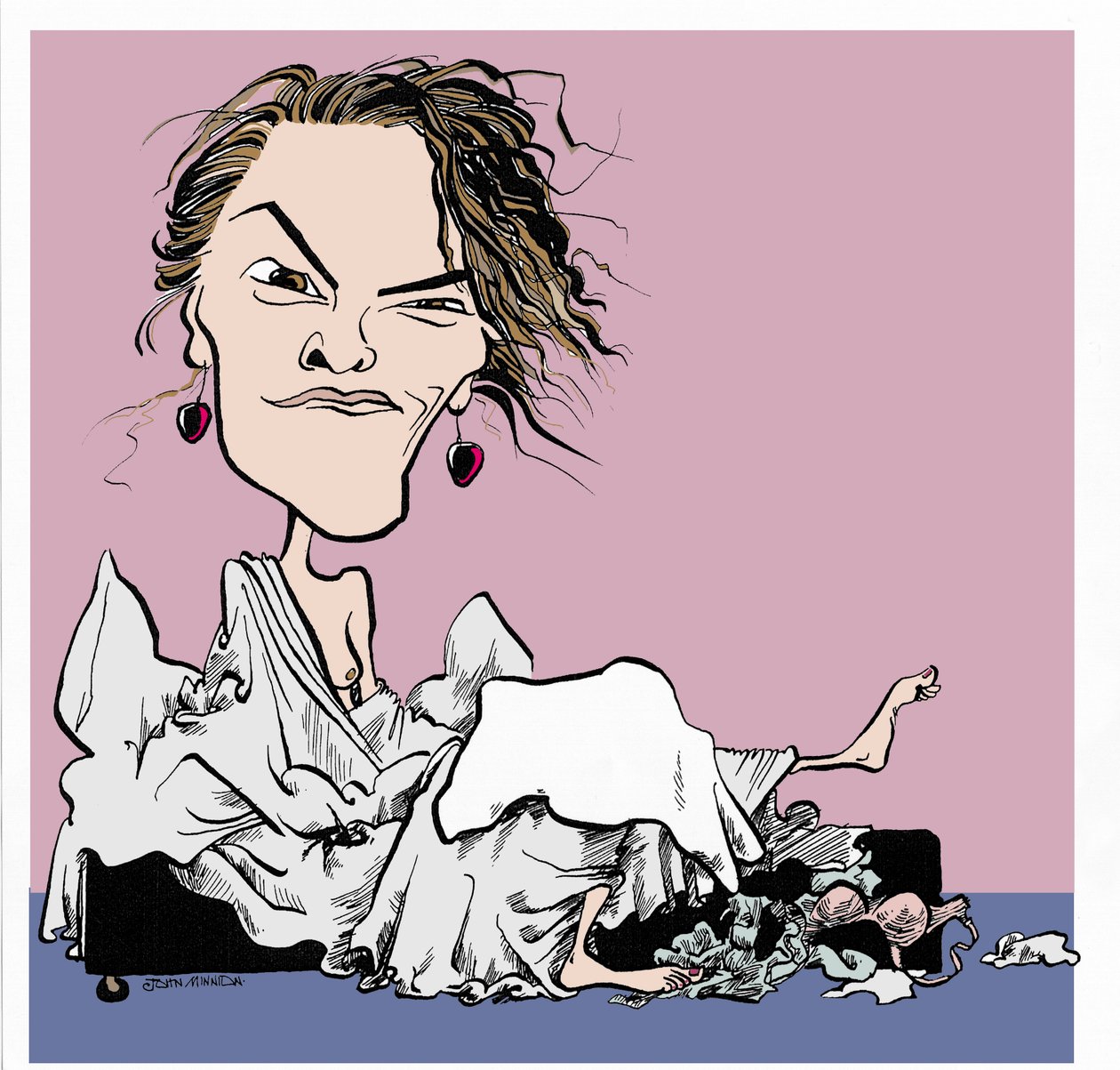 Tracey Emin, karikatyr av John Minnion