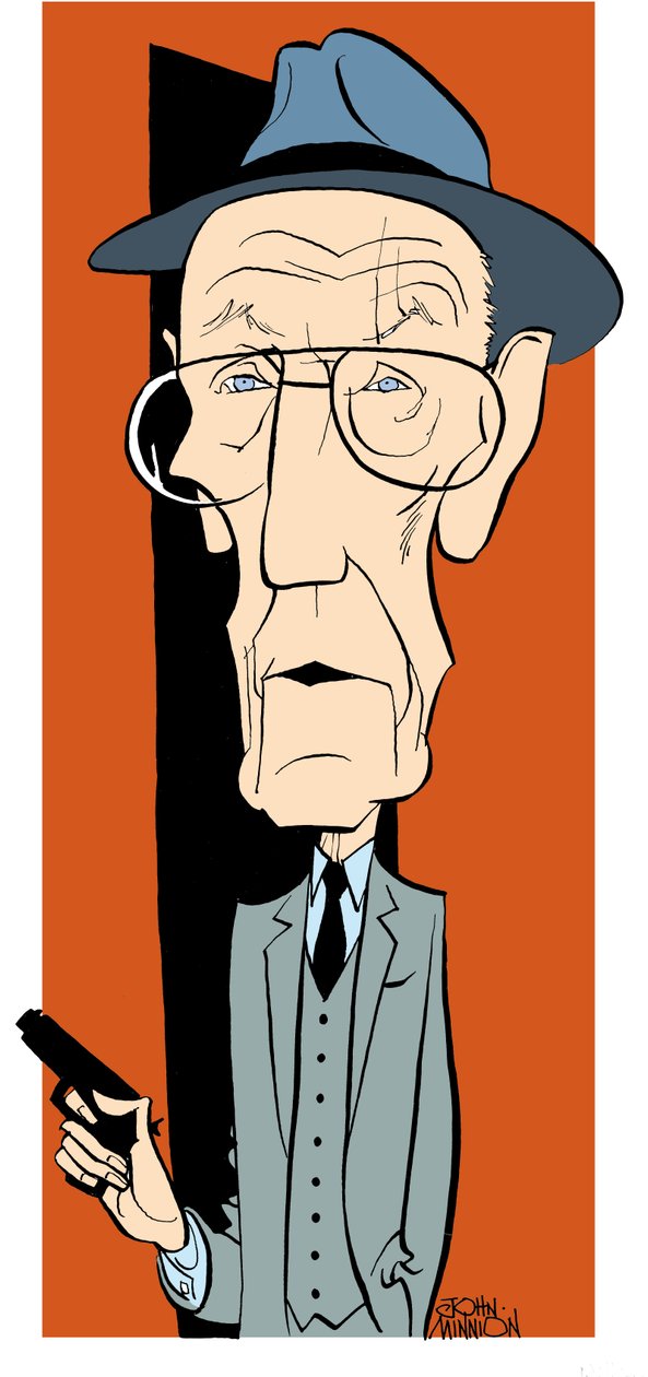 William S Burroughs, karikatyr av John Minnion av John Minnion