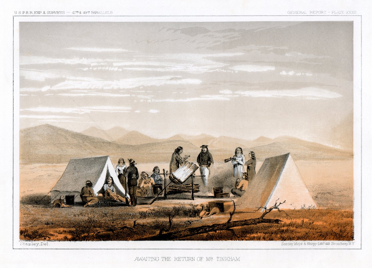I väntan på Mr Tinkhams återkomst, 1856. av John Mix Stanley