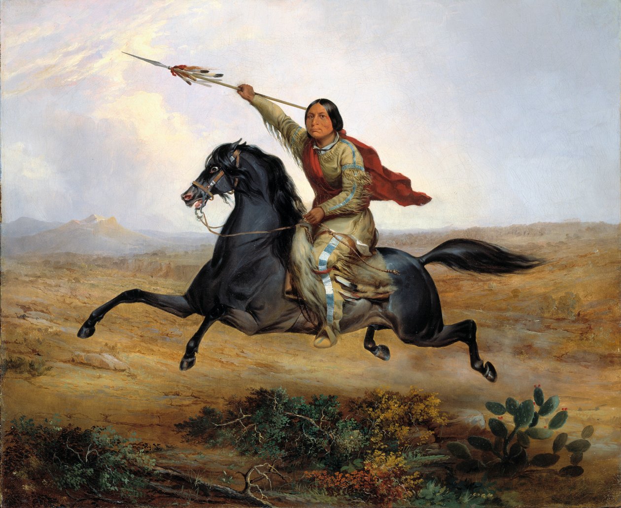 Ko-rak-koo-kiss, en Towoccono-krigare, 1844. av John Mix Stanley