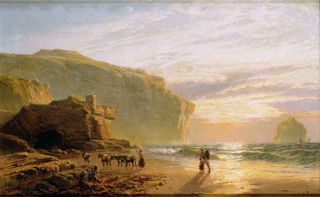 Utanför Cornwalls kust, eller Trebarwith Strand av John Mogford