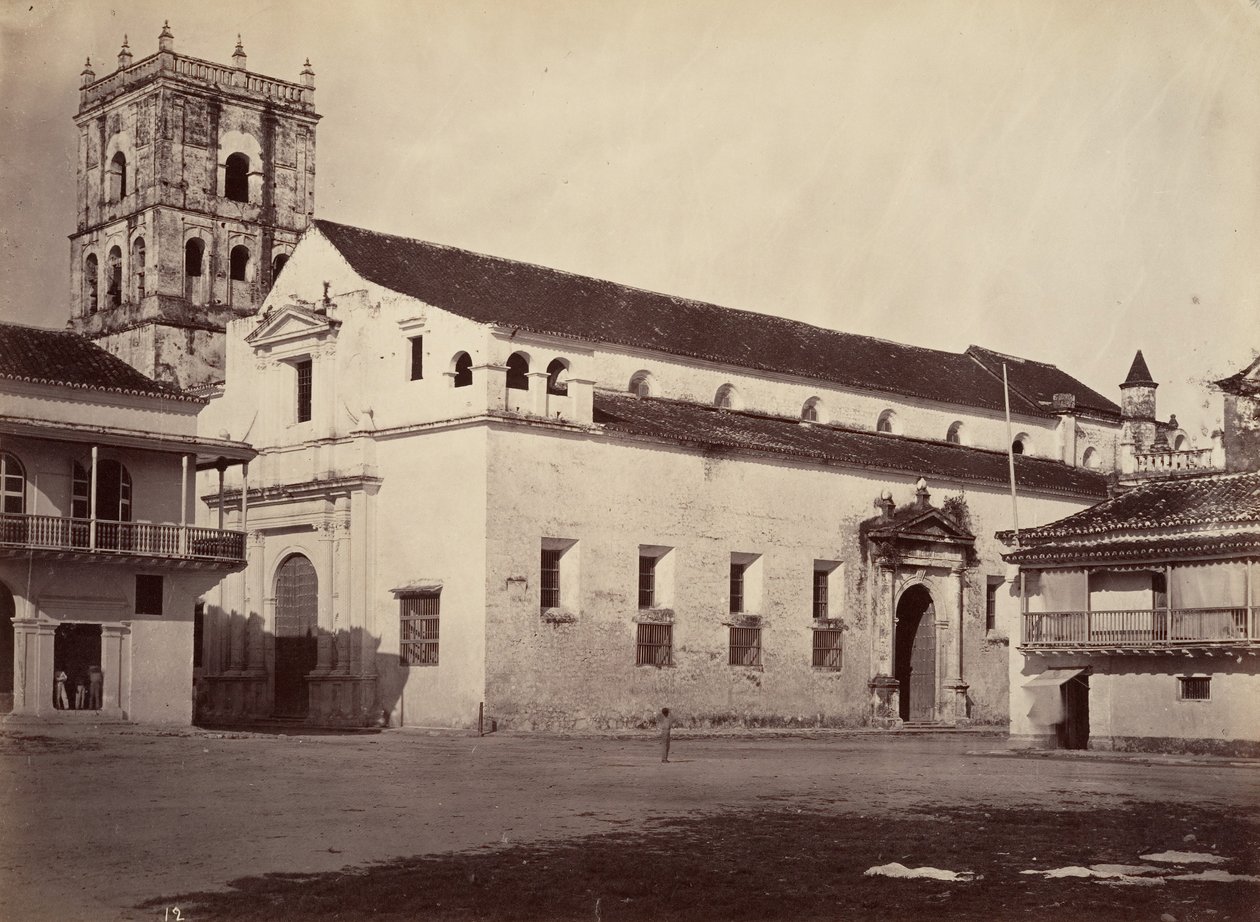 Tropiskt landskap, katedralen, Cartagena, 1871. av John Moran