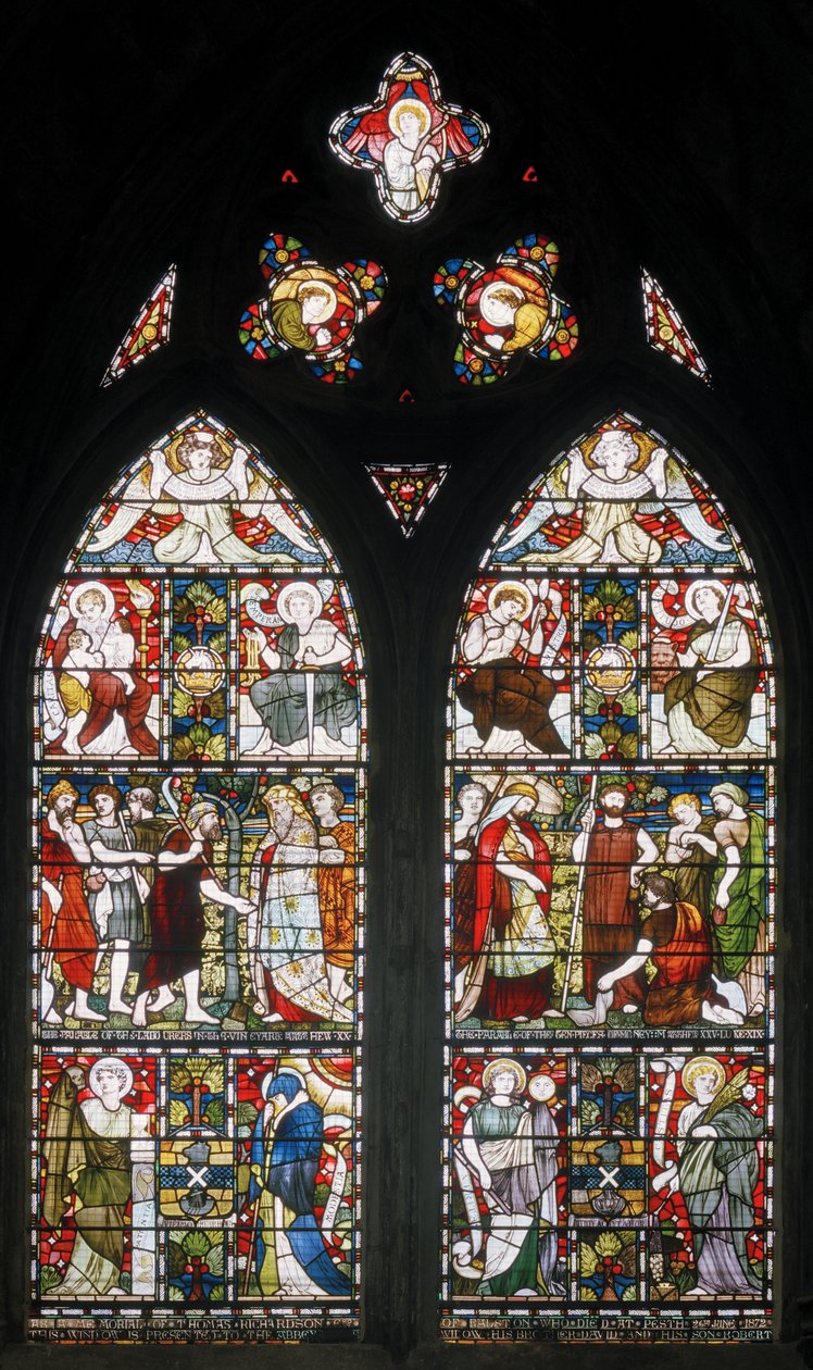 Paisley Abbey, Cottire & Co, tillskriven John Moyr Smith, Temperence, Faith etc, 1873 av John Moyr attr.to Smith