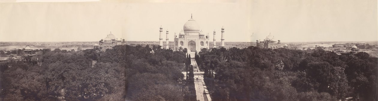 [Taj Mahal från porten], januari-mars 1864. av John Murray