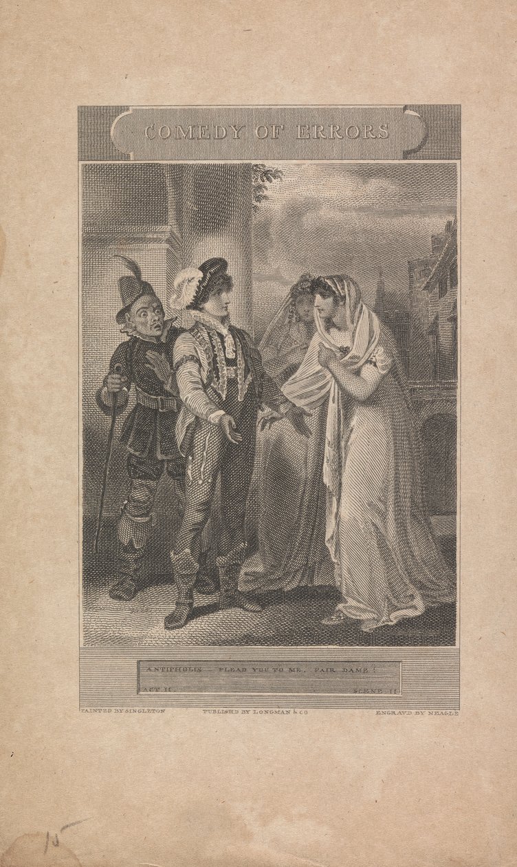 Comedy of Errors, Akt II, Scen II av John Neagle