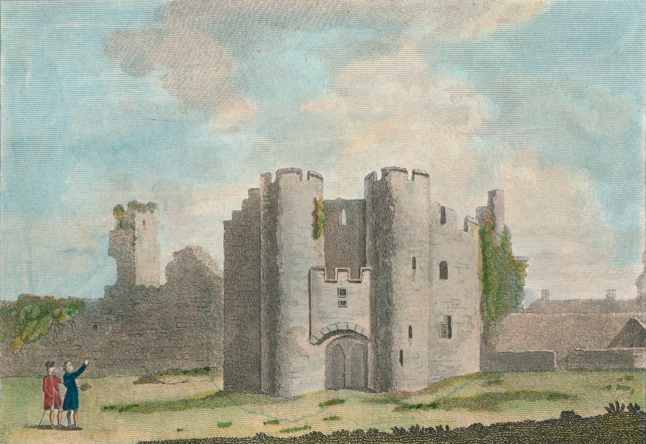 Porten till Pembroke Castle, Pembrokeshire, 1785 av John Newton