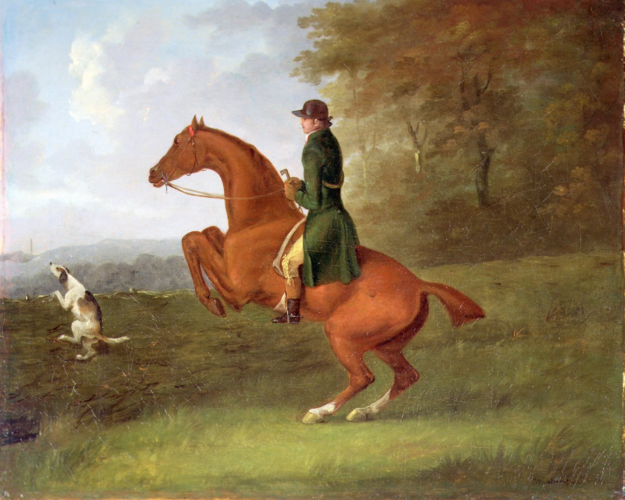 Jaktscen (olja på duk) av John Nott Sartorius