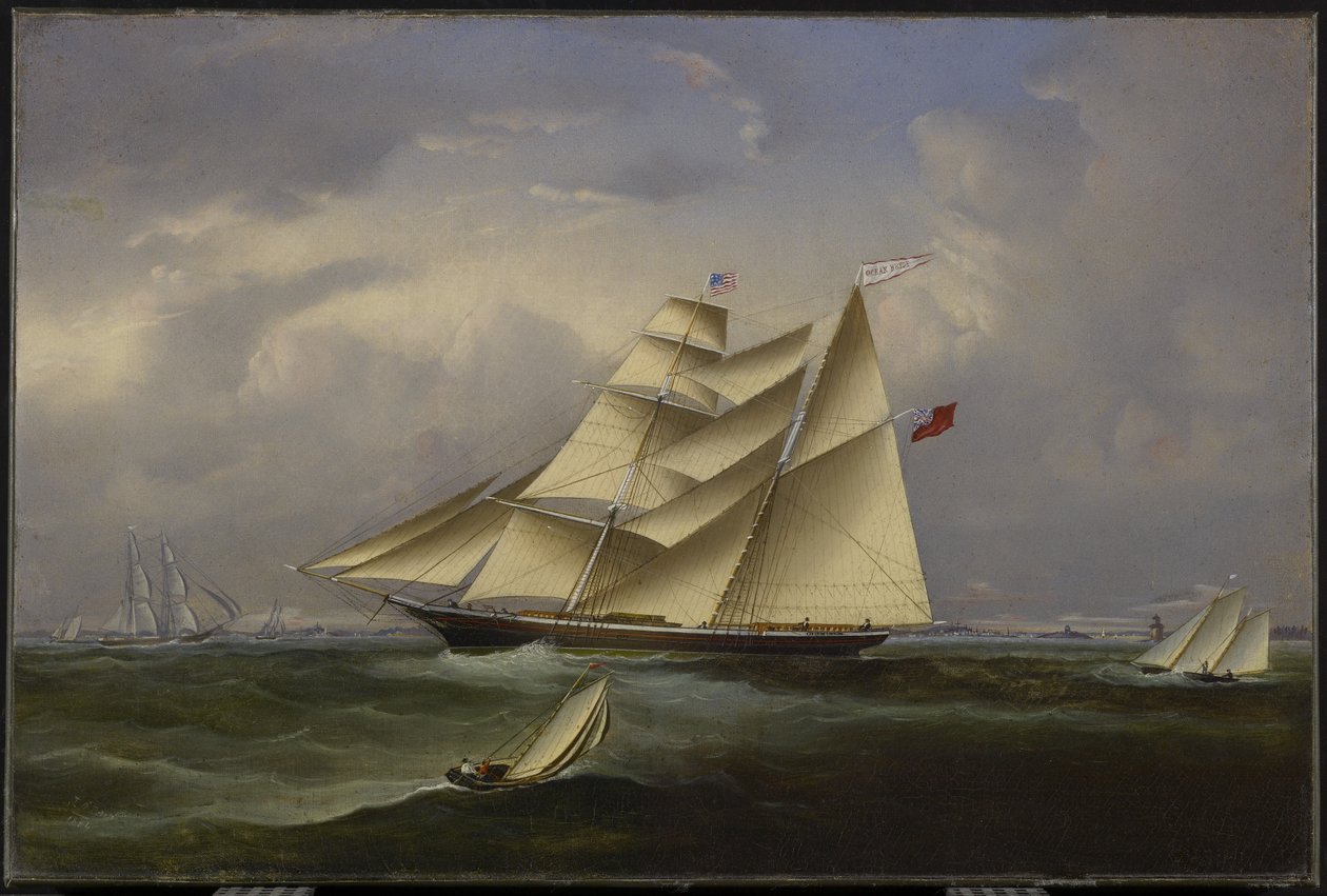 Ocean Bride lämnar Halifax Harbour, 1854 av John OBrien