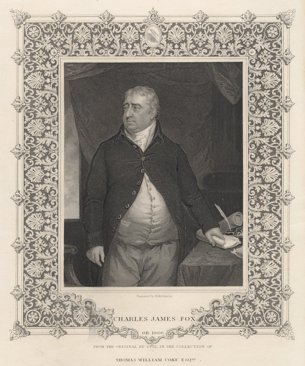 Charles James Fox (gravyr) av John Opie